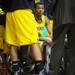 Michigan freshman Trey Burke looks on during a time out in the second half of the second round of the NCAA tournament at Bridgestone Arena in Nashville, Tenn.  Melanie Maxwell I AnnArbor.com